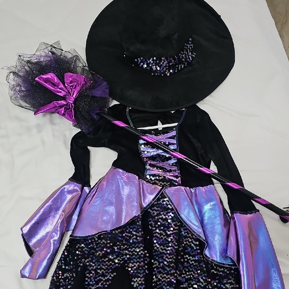 Spirit Enchanted Purple and Black Sequin Witch Costume - Picture 1 of 1